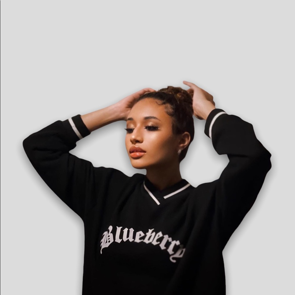 DAZY Letter Graphic Drop Shoulder Oversized Sweatshirt
